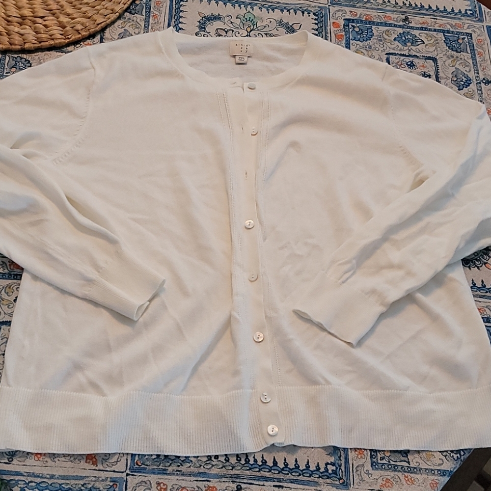 a new day Cream, off-white cardigan Sweater XXL